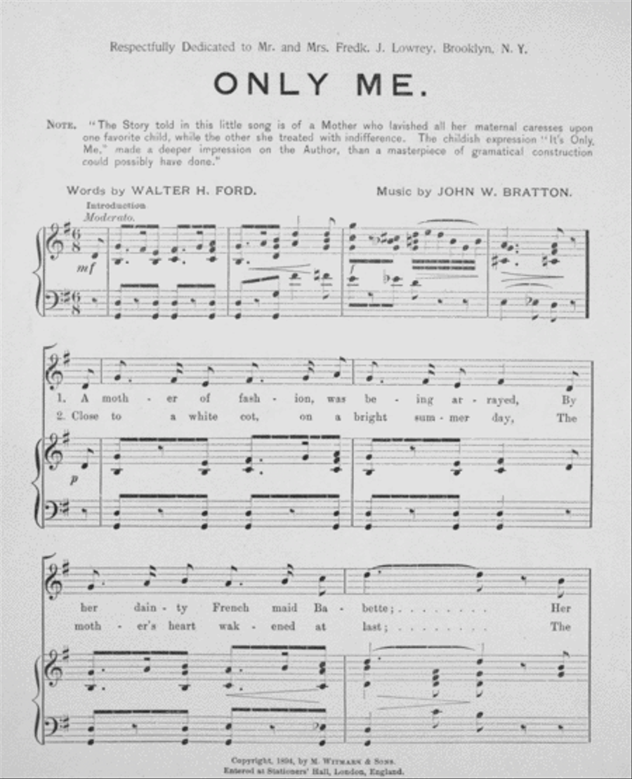 Only Me. Song and Refrain Voice scores gallery preview page 2