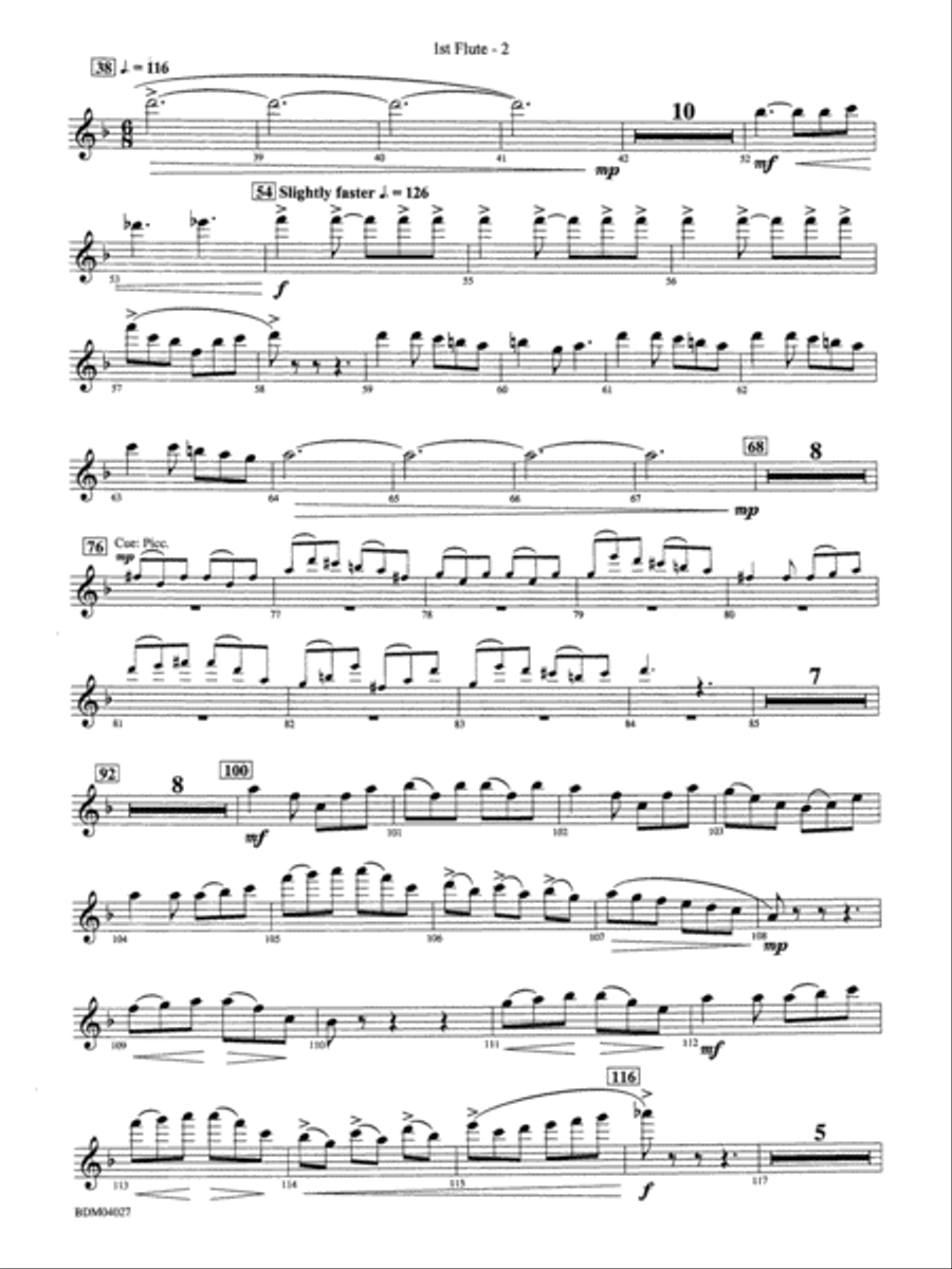 Tir Na Nog (A Celtic Legend): Flute Concert Band scores gallery preview page 2