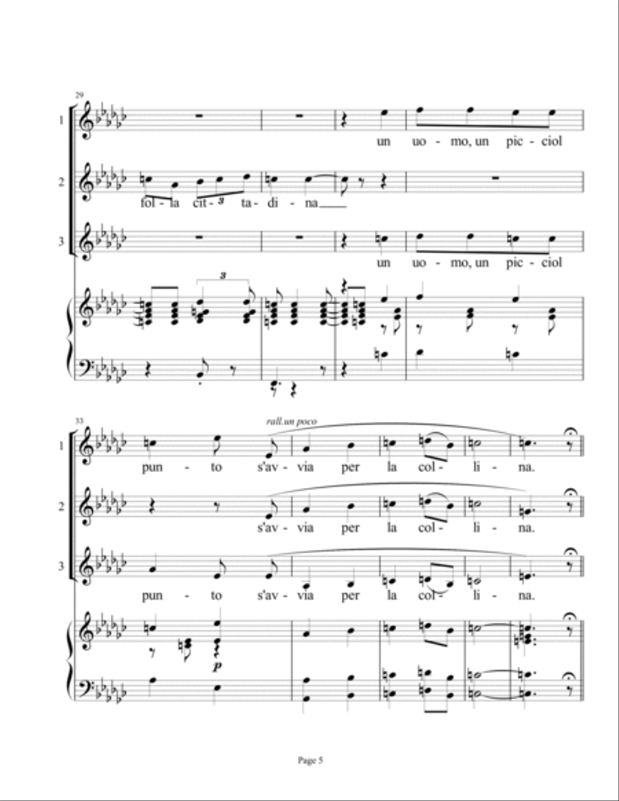 Un bel di, vedremo, from Madama Butterfly (Trio - SSM) Mezzo-Soprano Voice scores gallery preview page 5