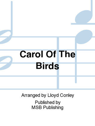 Book cover for Carol Of The Birds
