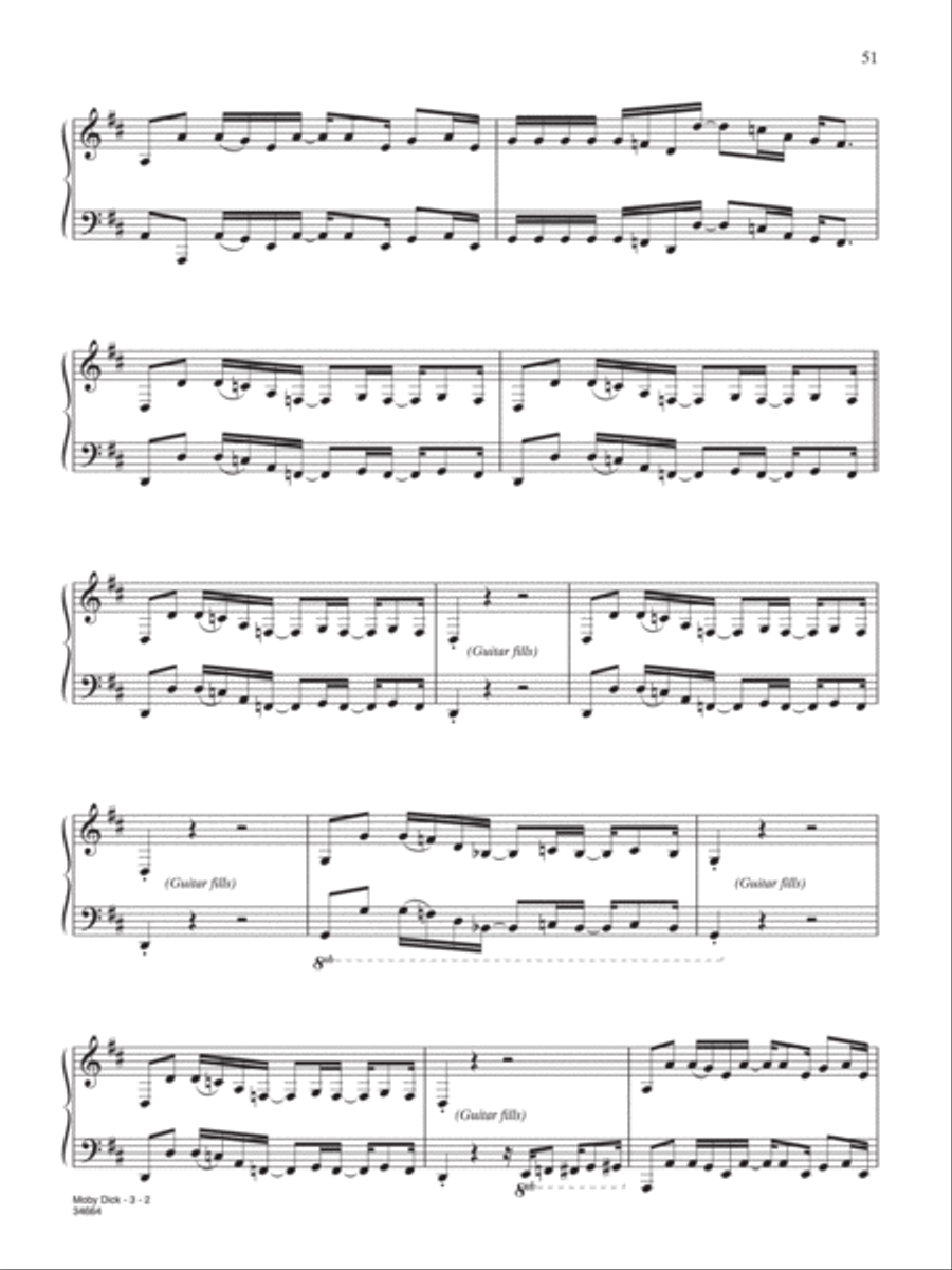 Moby Dick Moby Dick Piano, Vocal, Guitar scores gallery preview page 2