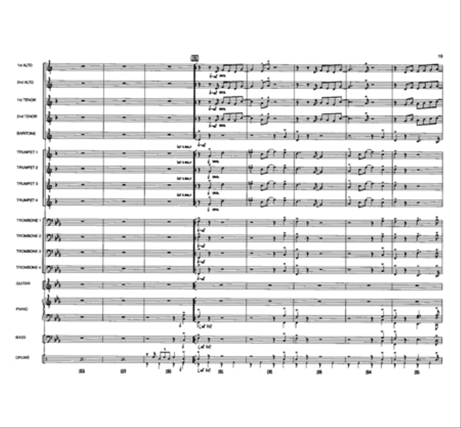 Eenie, Meenie, Minor Mode Jazz Ensemble scores gallery preview page 18