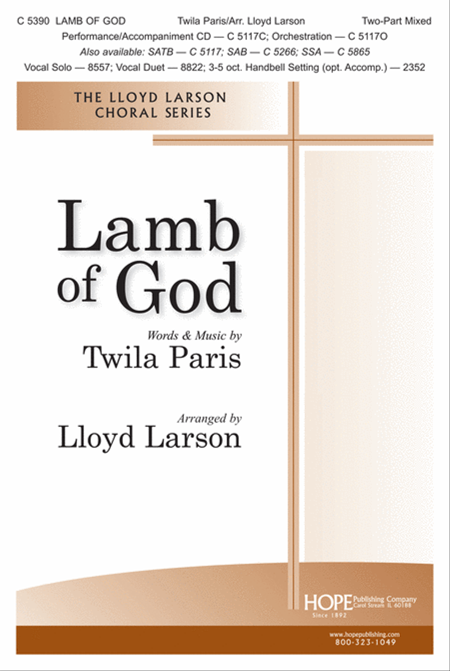 Lamb of God 4-Part scores gallery preview page 1