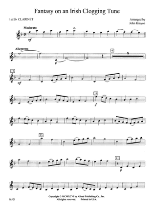 Fantasy on an Irish Clogging Tune: 1st B-flat Clarinet