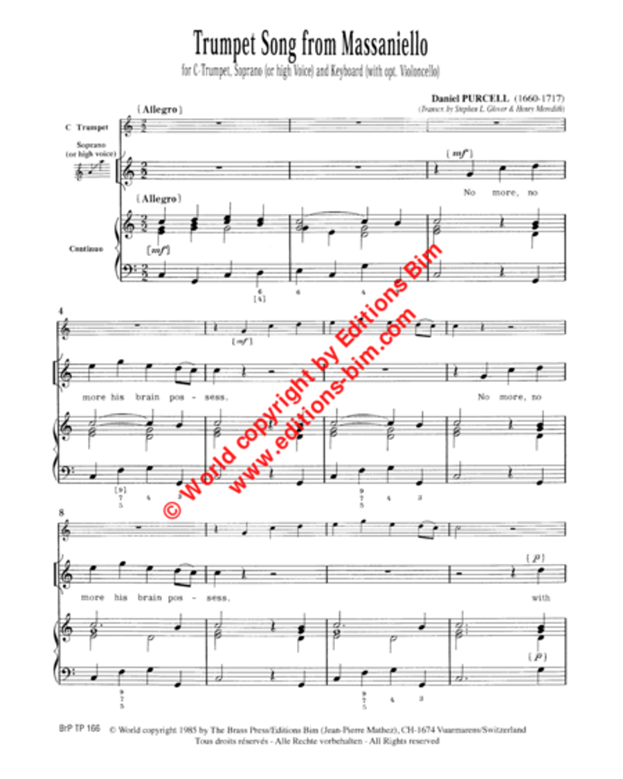 Trumpet Song Soprano Voice scores gallery preview page 2