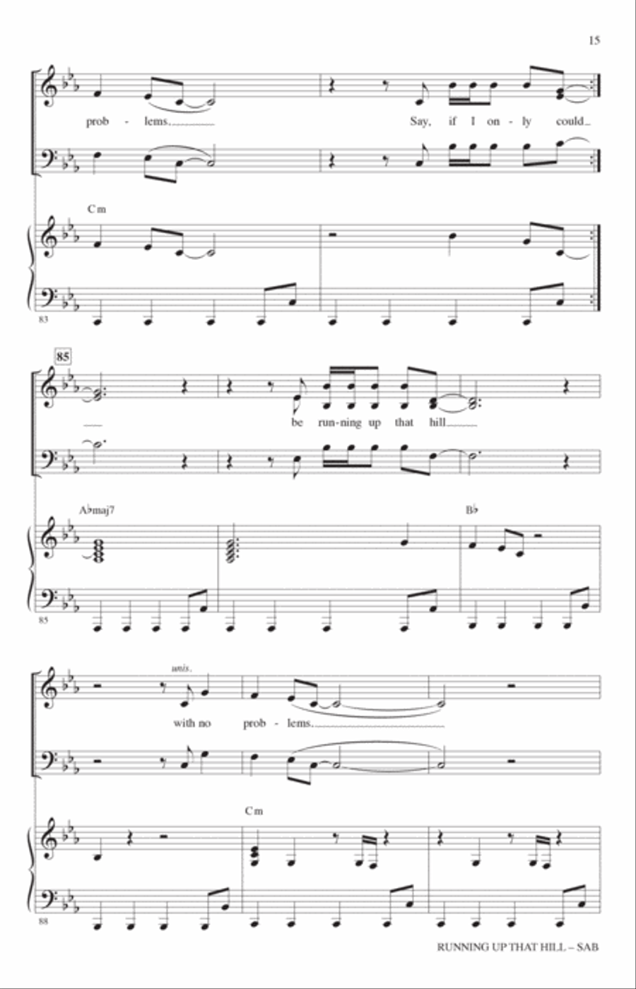 Running Up That Hill (arr. Roger Emerson) 3-Part scores gallery preview page 14