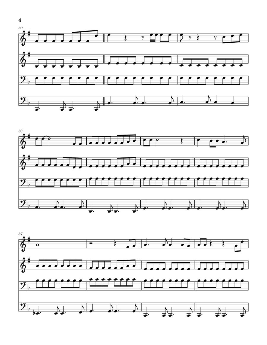 Medley: Wichita Lineman with By The Time I Get To Phoenix and Macarthur Park Brass Quartet scores gallery preview page 5