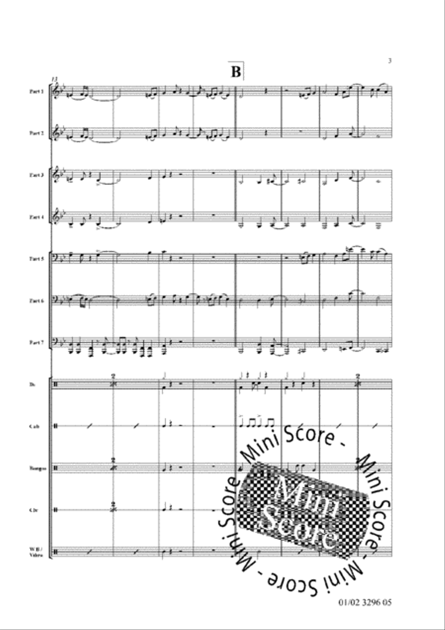 Bossa Nova Breakout! Bossa Nova Breakout! Fanfare Band scores gallery preview page 7
