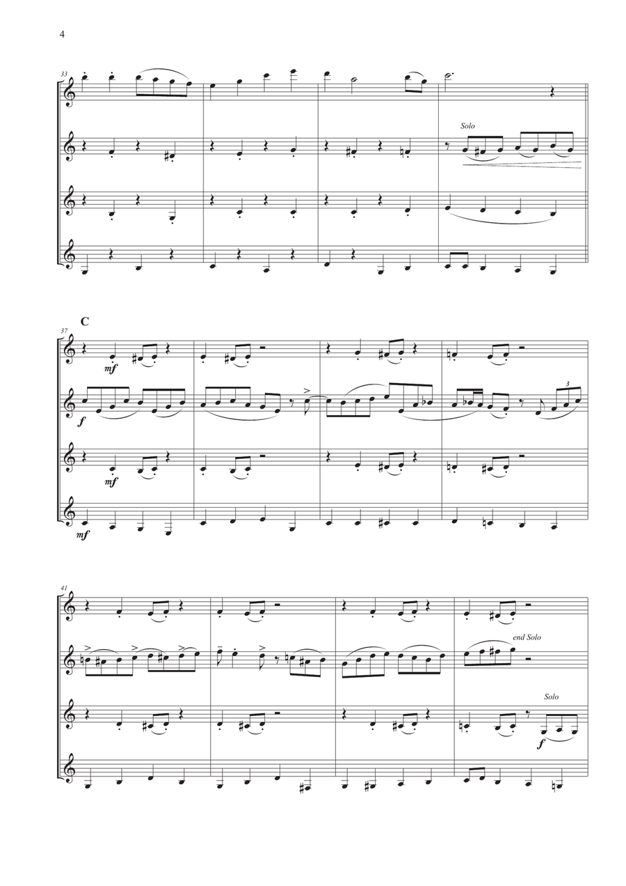 A Holly Jolly Christmas Woodwind Quartet scores gallery preview page 5