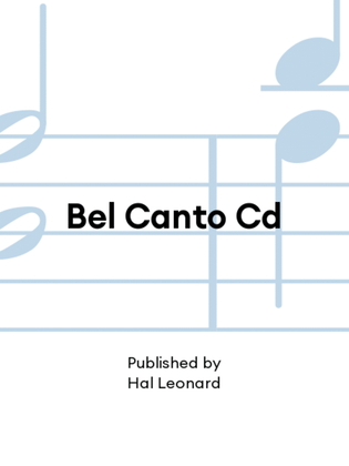 Bel Canto Cd