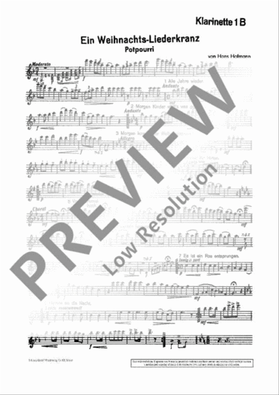 Ein Weihnachts-Liederkranz-Potpourri Concert Band scores gallery preview page 12