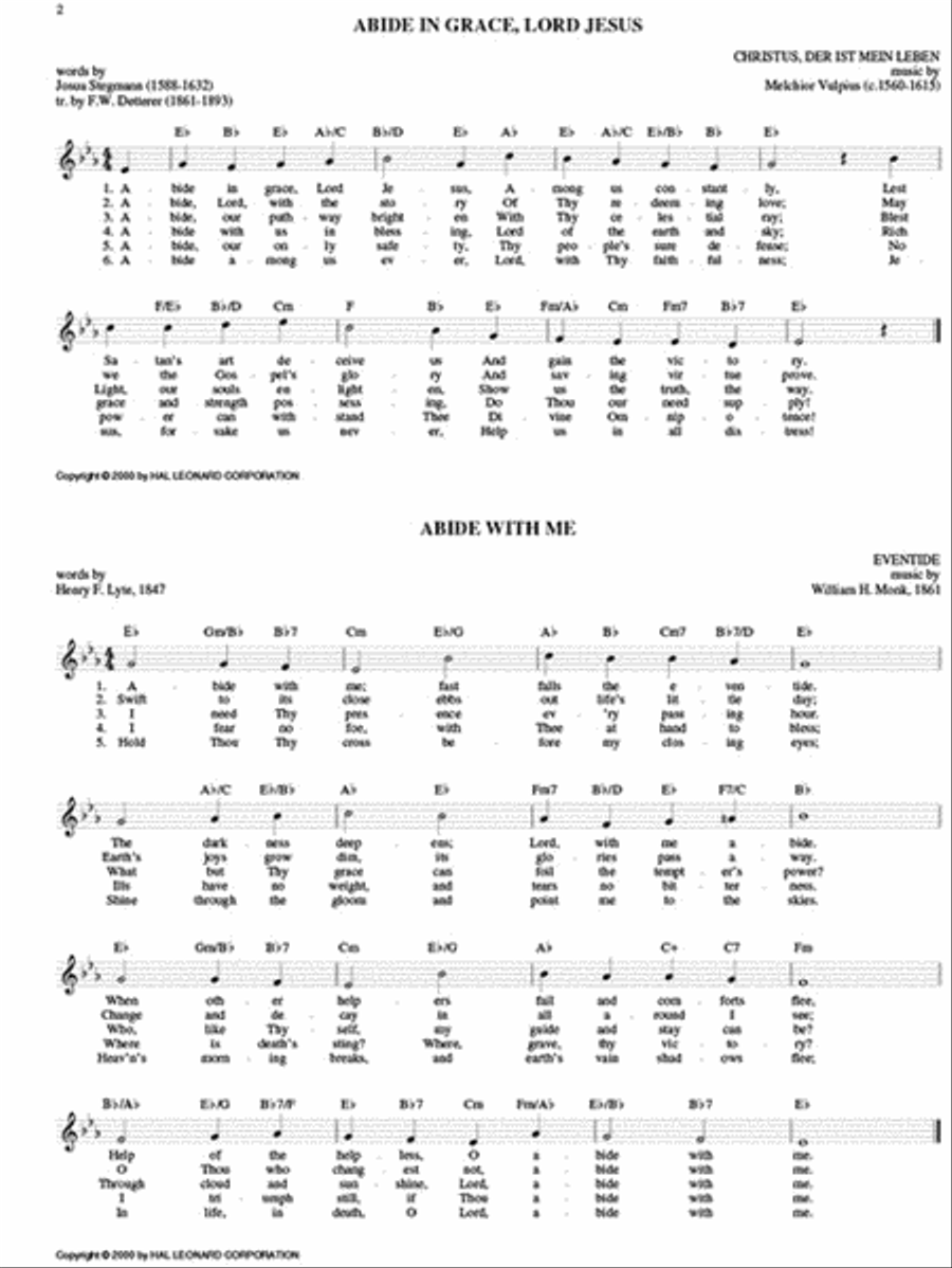 The Hymn Fake Book Piano scores gallery preview page 2
