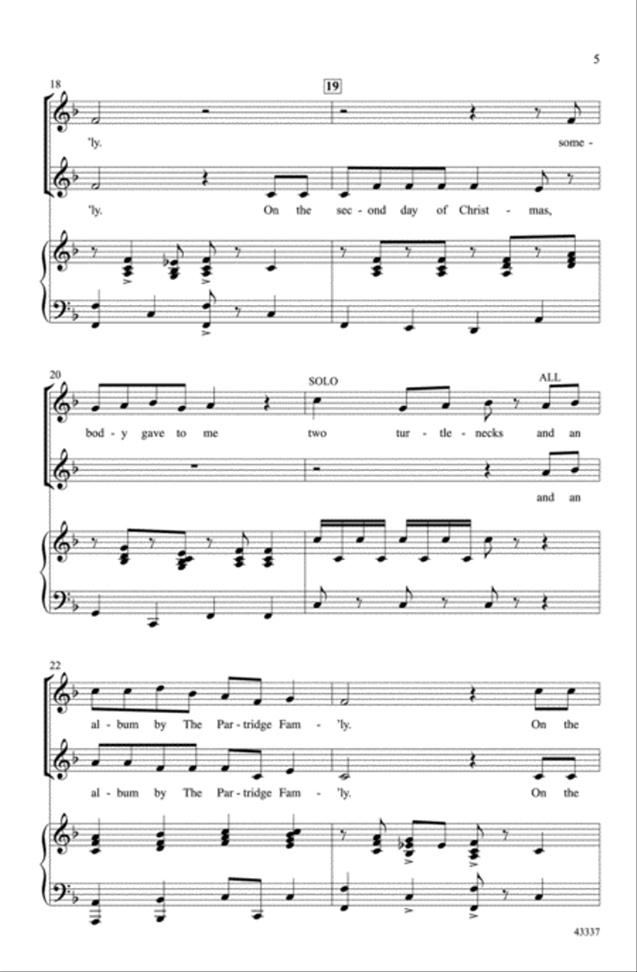 The Twelve Days of a Regifted Christmas Choir scores gallery preview page 4