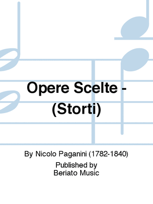 Book cover for Opere Scelte - (Storti)