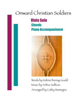 Onward Christian Soldiers (Viola Solo, Chords, Piano Accompaniment)
