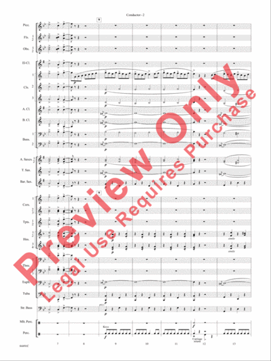 The Typewriter Concert Band scores gallery preview page 5