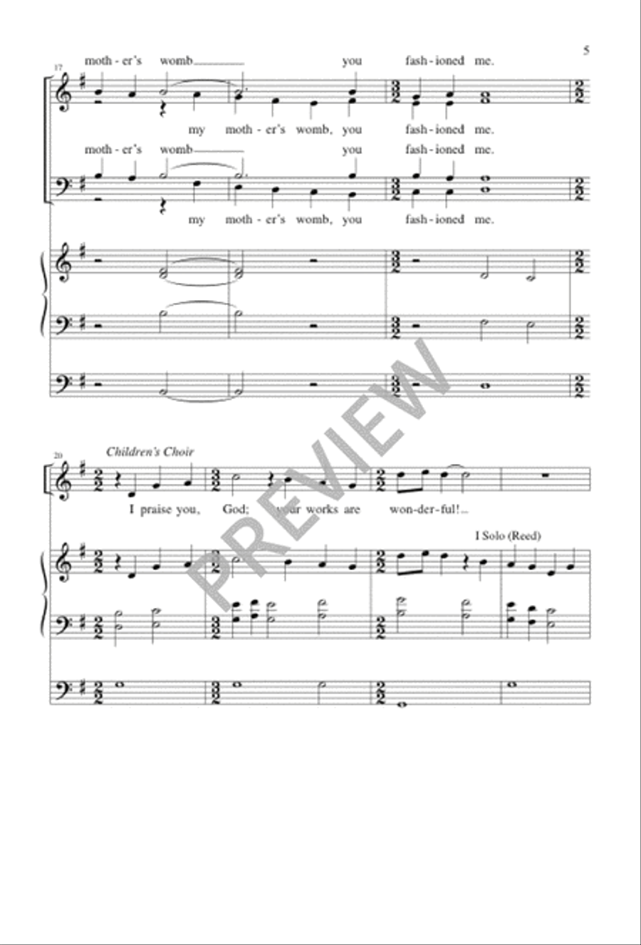 I Praise You, God I Praise You, God 4-Part scores gallery preview page 5