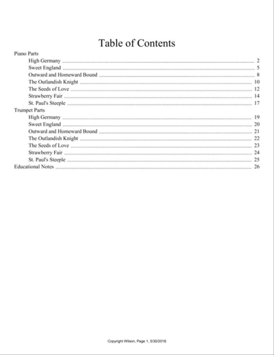 European Travelers Trumpet Solo scores gallery preview page 2