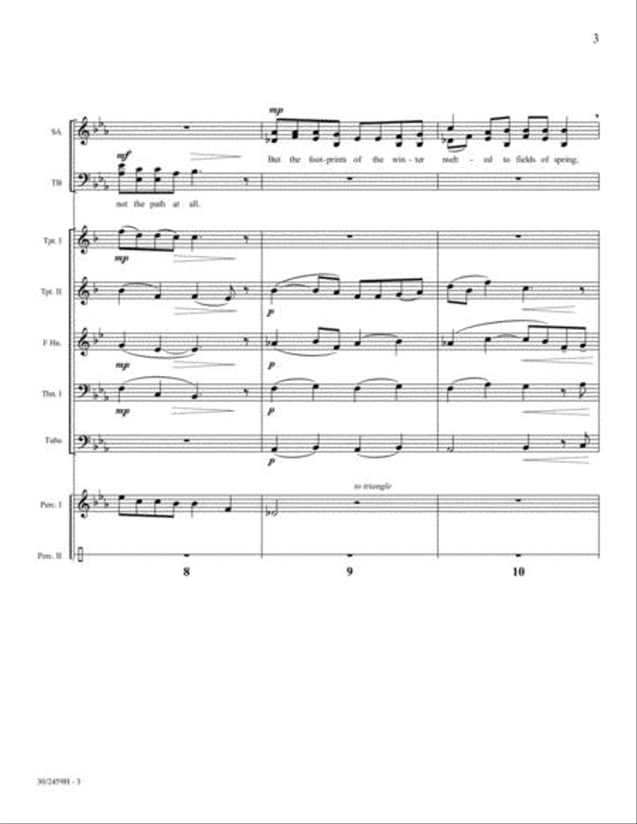 Omnia Sol - Brass and Percussion Score and Parts Horn scores gallery preview page 4