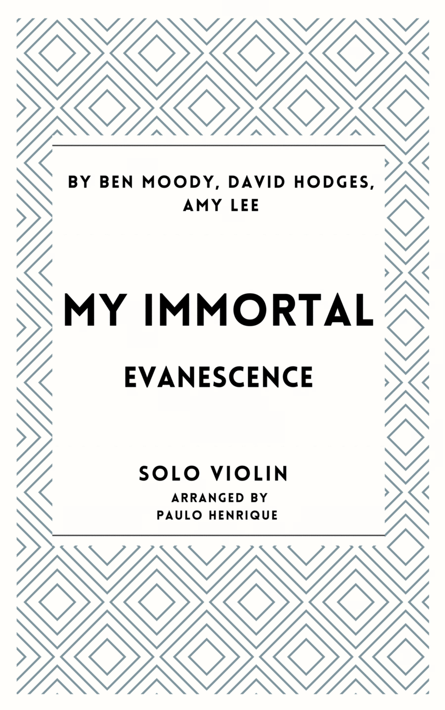My Immortal Violin Solo scores gallery preview page 1