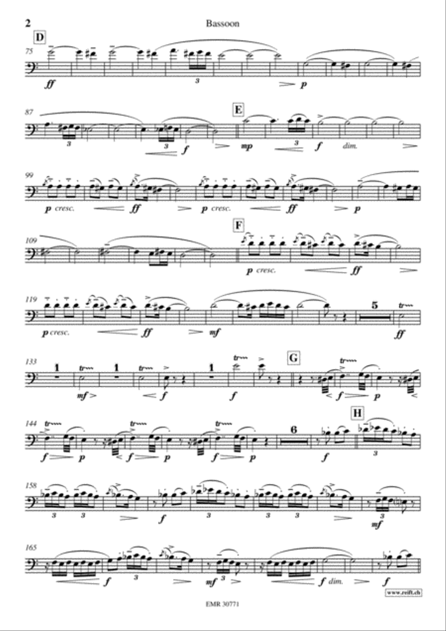 Ritual Fire Dance Ritual Fire Dance Bassoon Solo scores gallery preview page 3