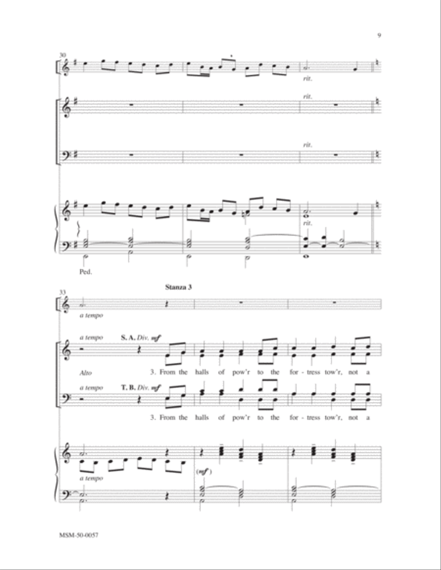 Canticle of the Turning (Magnificat) 4-Part scores gallery preview page 5