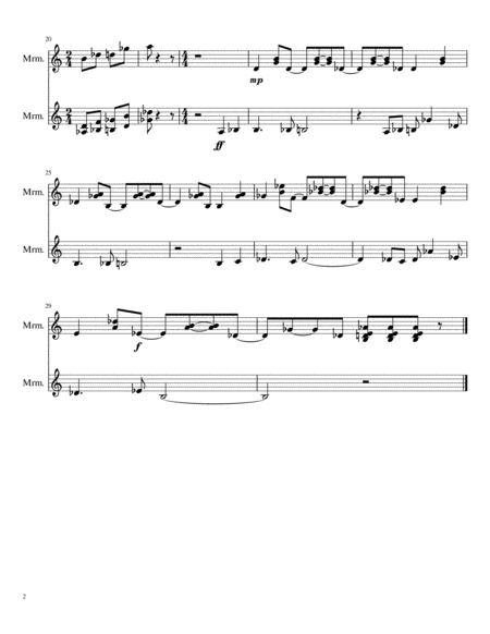 Mii Theme (Marimba duet) image number null