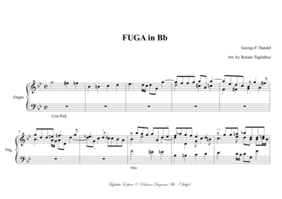 FUGA in Bb - G.F. HANDEL - For Organ image number null