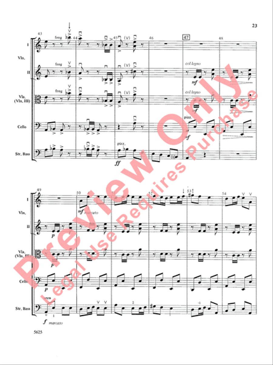 Serendipity Suite String Orchestra scores gallery preview page 24