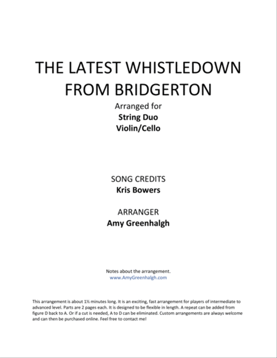 The Latest Whistledown String Duet scores gallery preview page 2