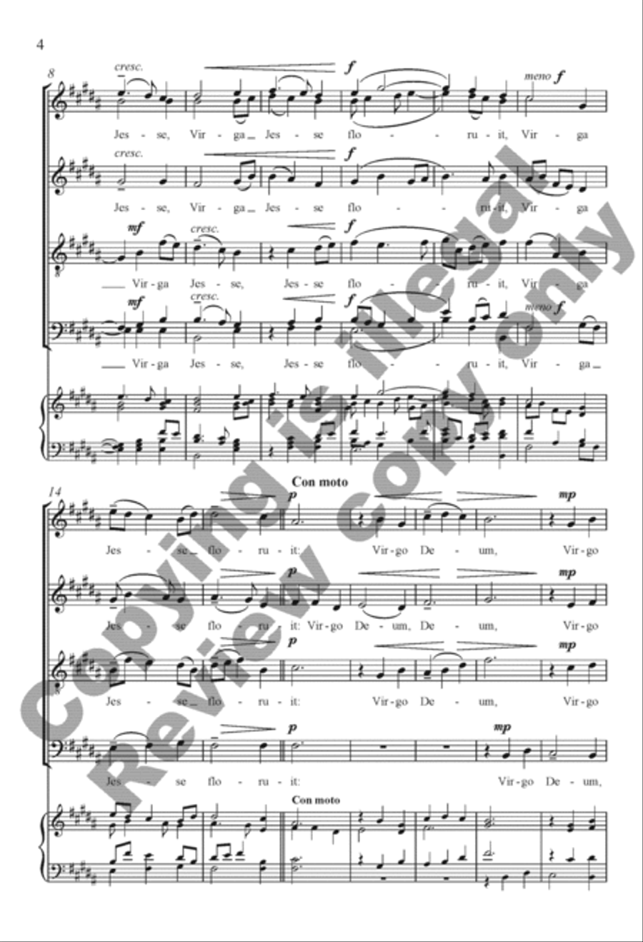 Virga Jesse 4-Part scores gallery preview page 4