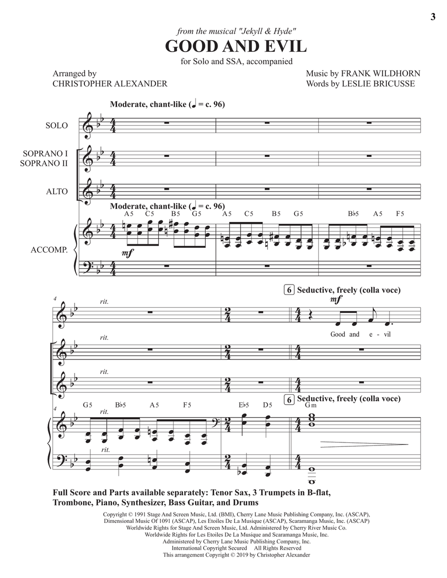 Good And Evil SSA scores gallery preview page 3