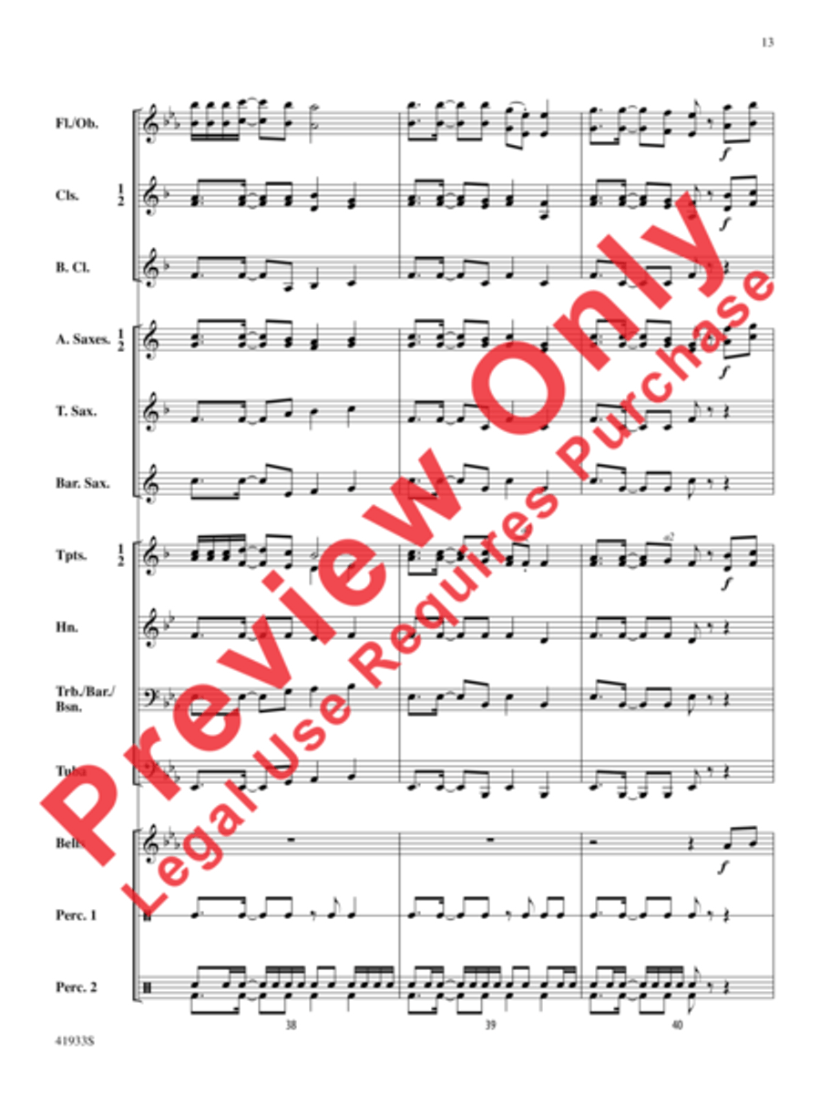 African Alleluia African Alleluia Concert Band scores gallery preview page 14