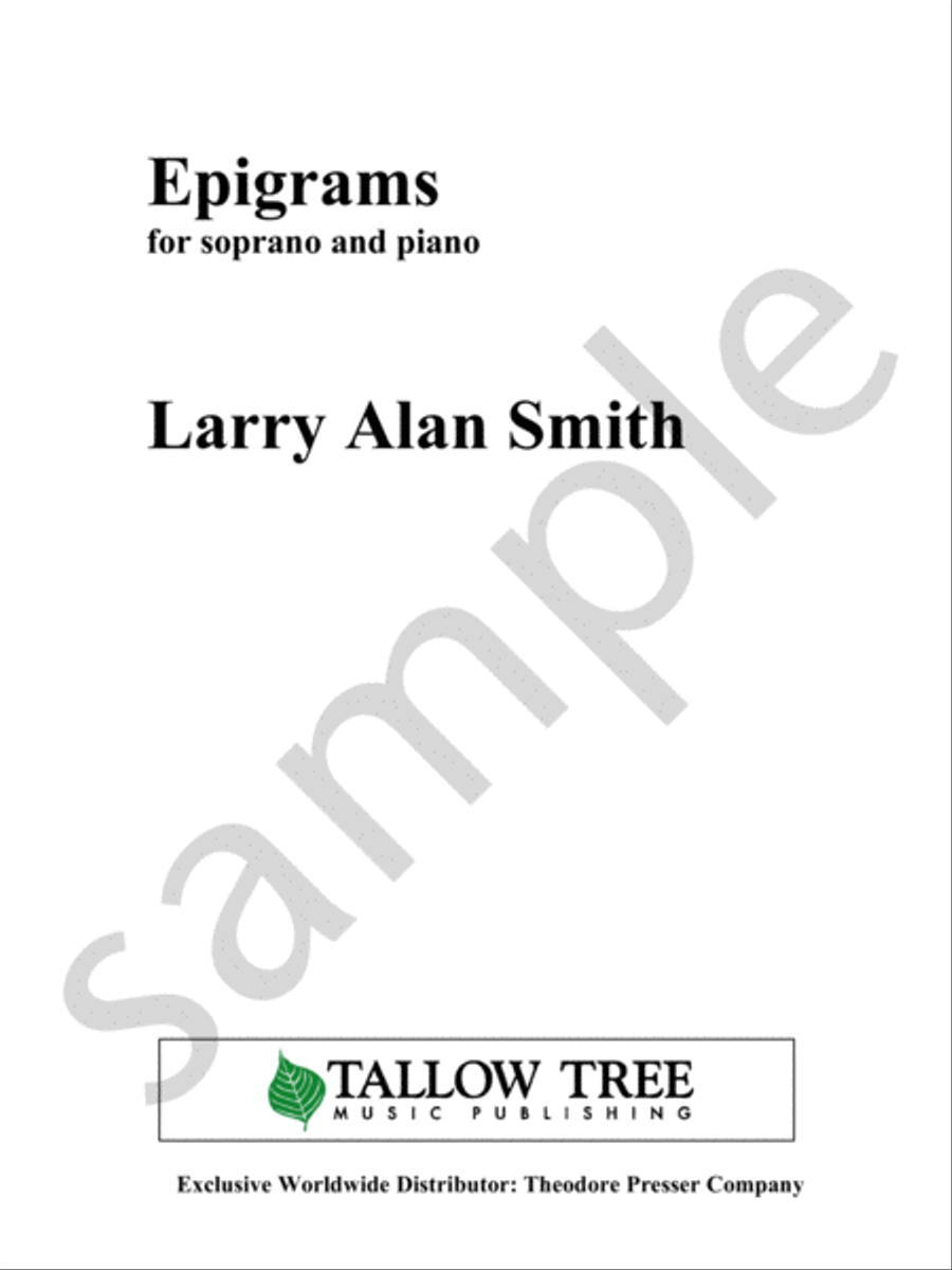 Epigrams Chamber Music scores gallery preview page 2
