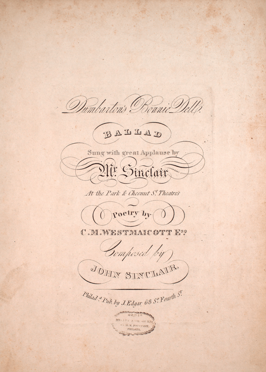 Dumbarton's Bonnie Dell. Ballad