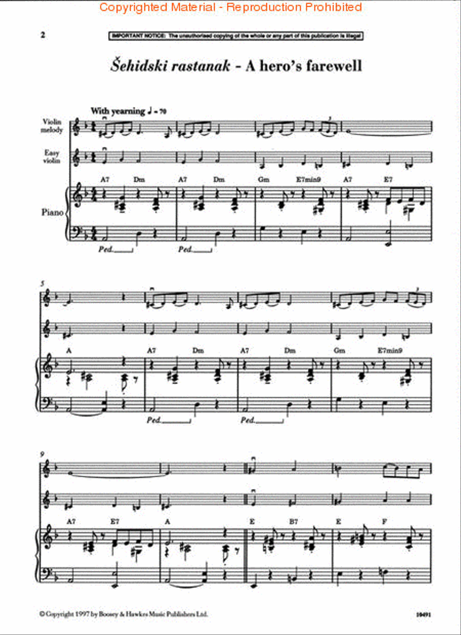 Sevdah – Complete Sevdah – Complete Violin Solo scores gallery preview page 2