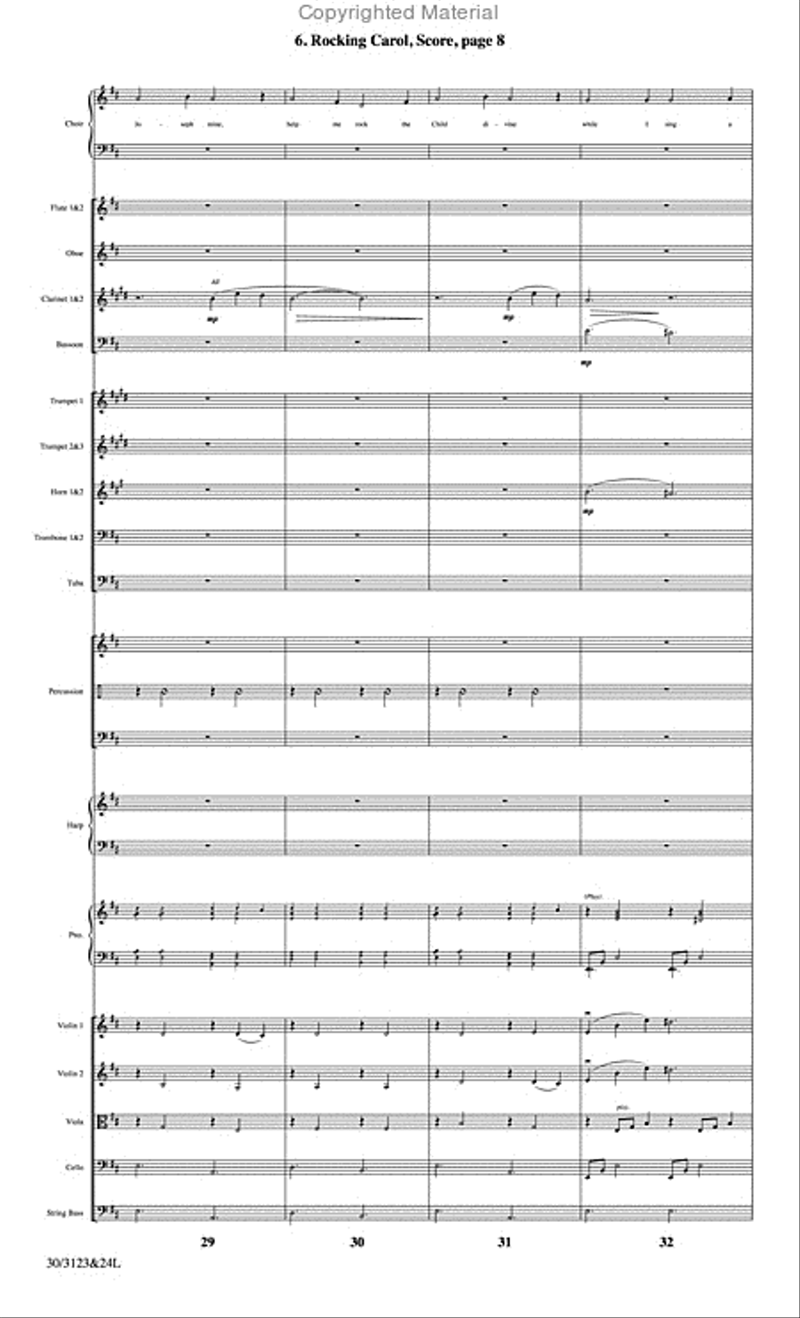 The Christmas Story - Set of Parts Choir scores gallery preview page 54