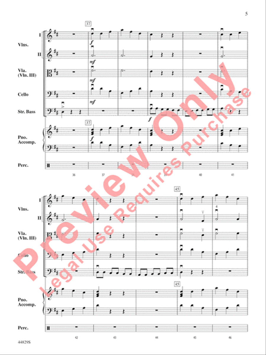 Uno, Dos, Bass! Uno, Dos, Bass! String Orchestra scores gallery preview page 6