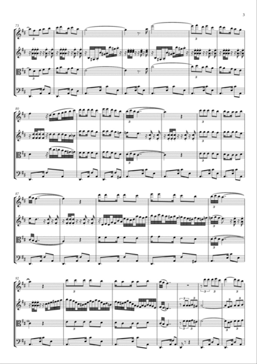 La Paloma String Quartet scores gallery preview page 3