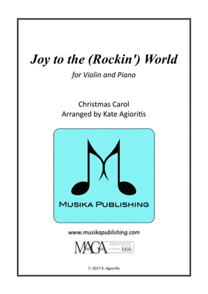 Book cover for Joy to the (Rockin') World - Violin and PIano