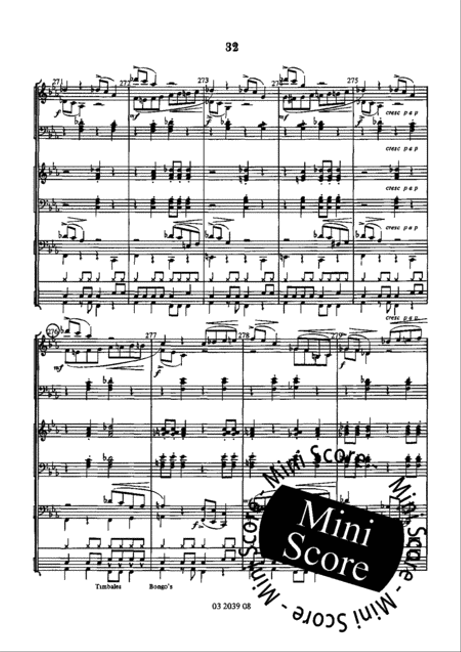 Las Playas de Rio Concert Band scores gallery preview page 38