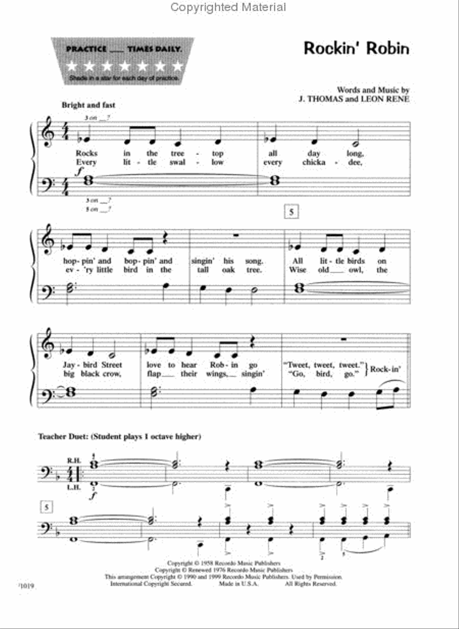 PlayTime® Piano Rock 'n' Roll Piano Method scores gallery preview page 3