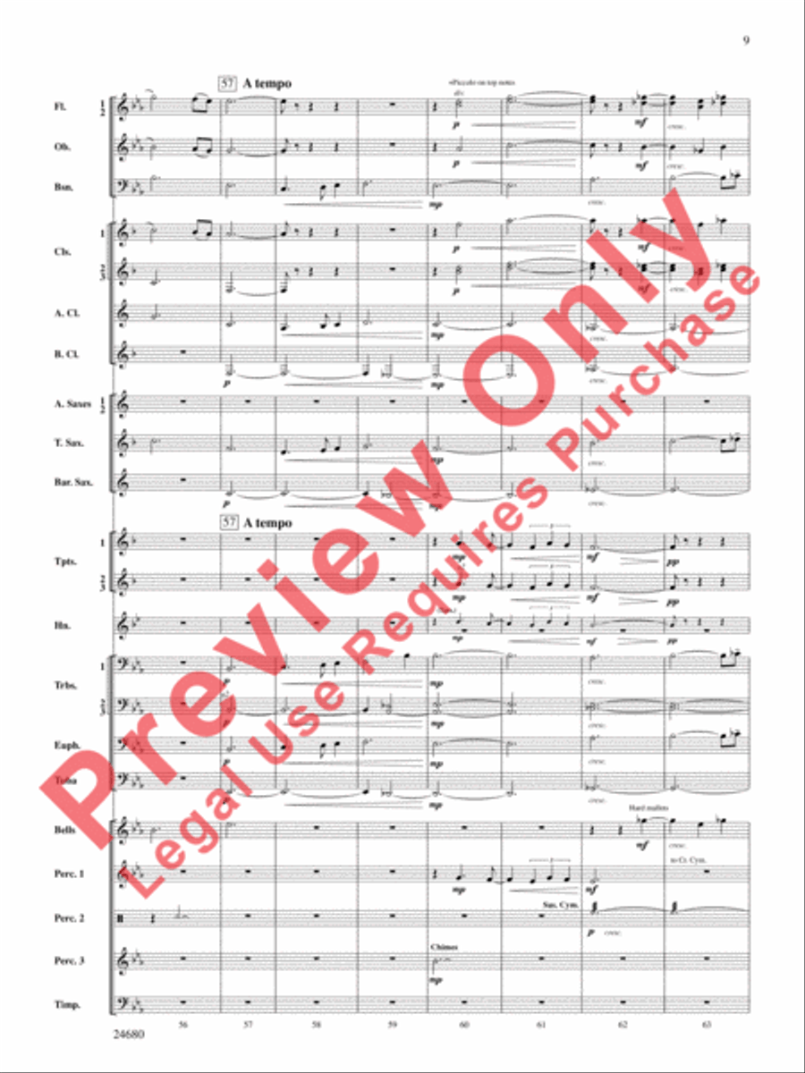 Slumber, My Darling Concert Band scores gallery preview page 10