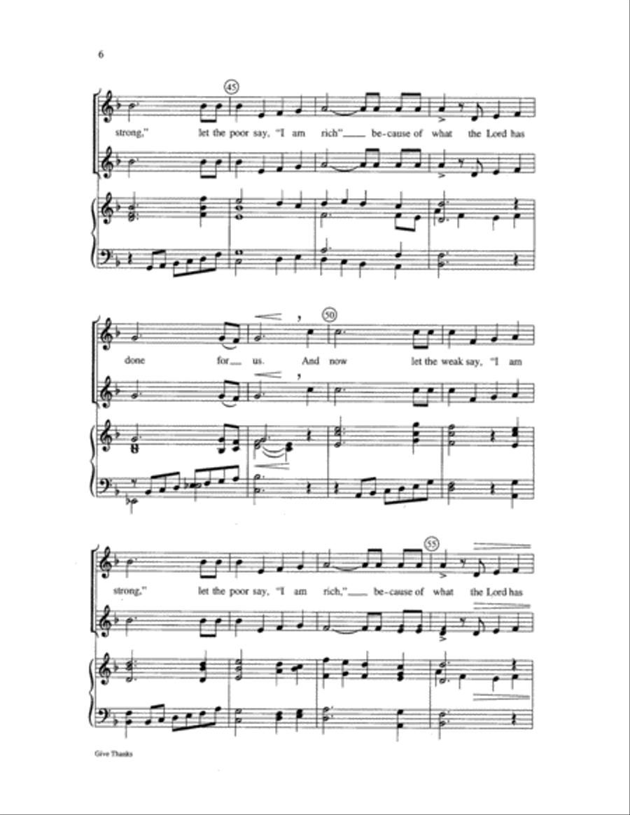 Give Thanks Choir scores gallery preview page 6