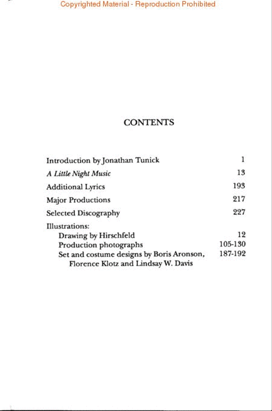 A Little Night Music Collection / Songbook scores gallery preview page 2
