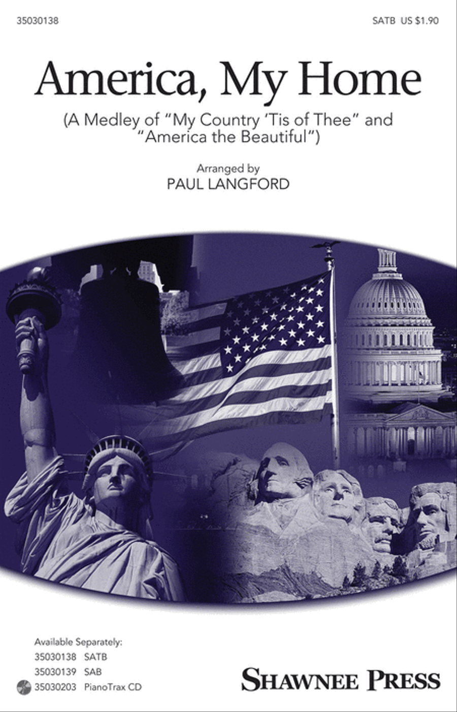 America, My Home America, My Home 4-Part scores gallery preview page 1
