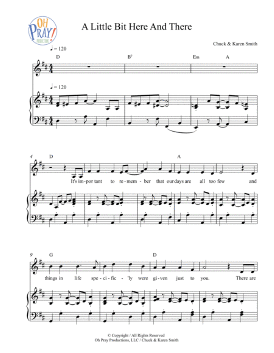 A Little Bit Here & There Voice scores gallery preview page 2