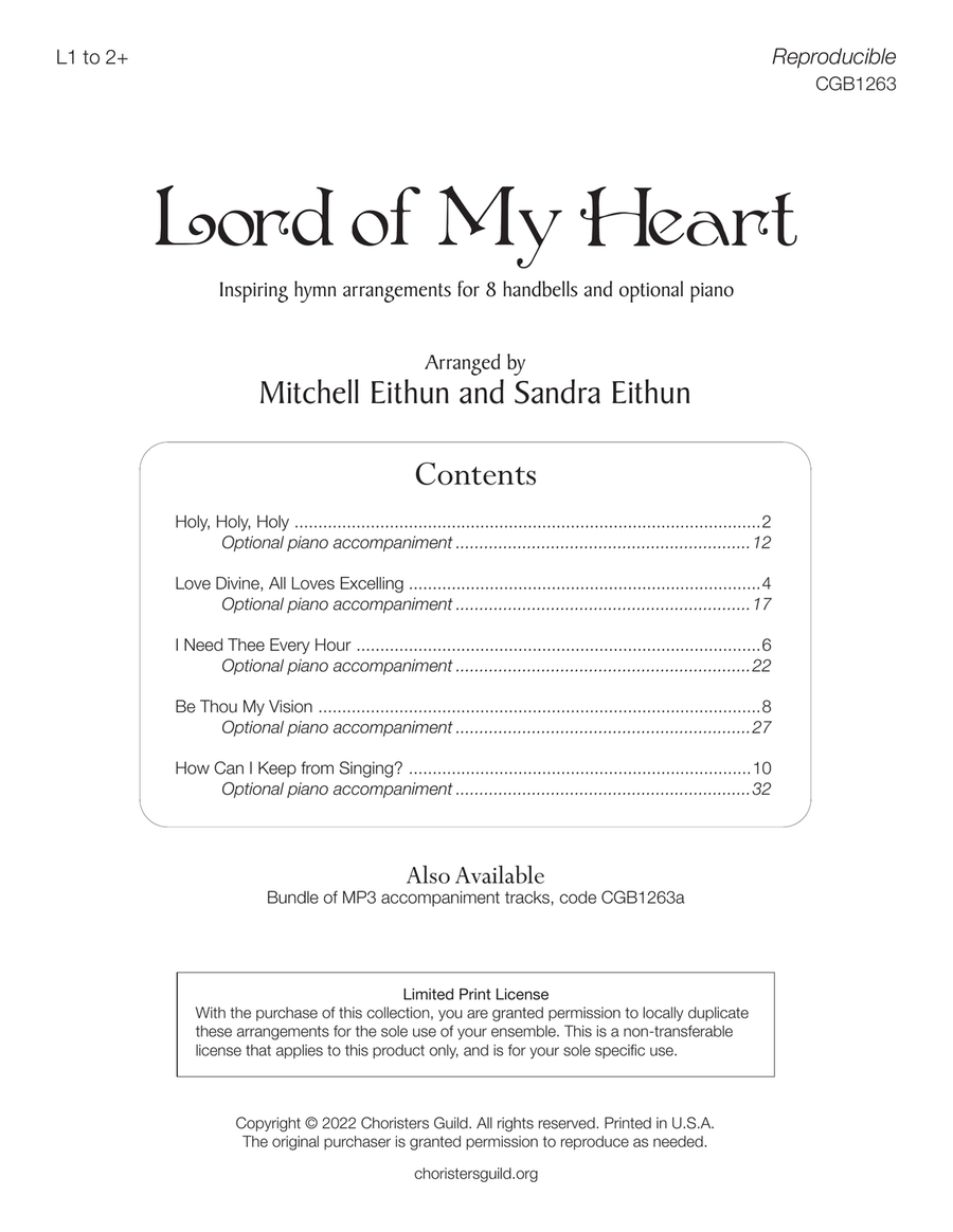 Lord of My Heart Handbell Choir scores gallery preview page 3