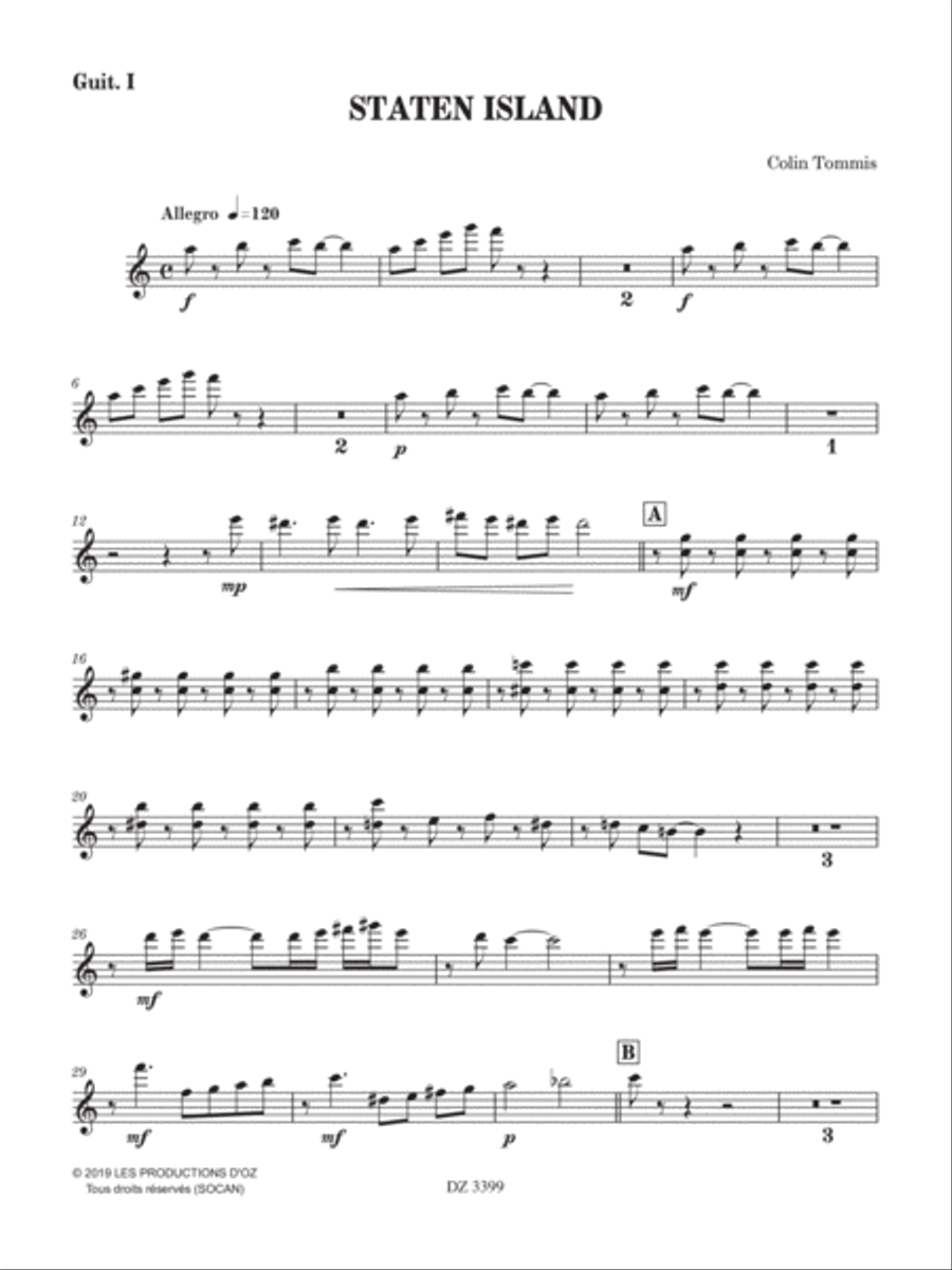 Staten Island Staten Island Guitar Ensemble scores gallery preview page 1