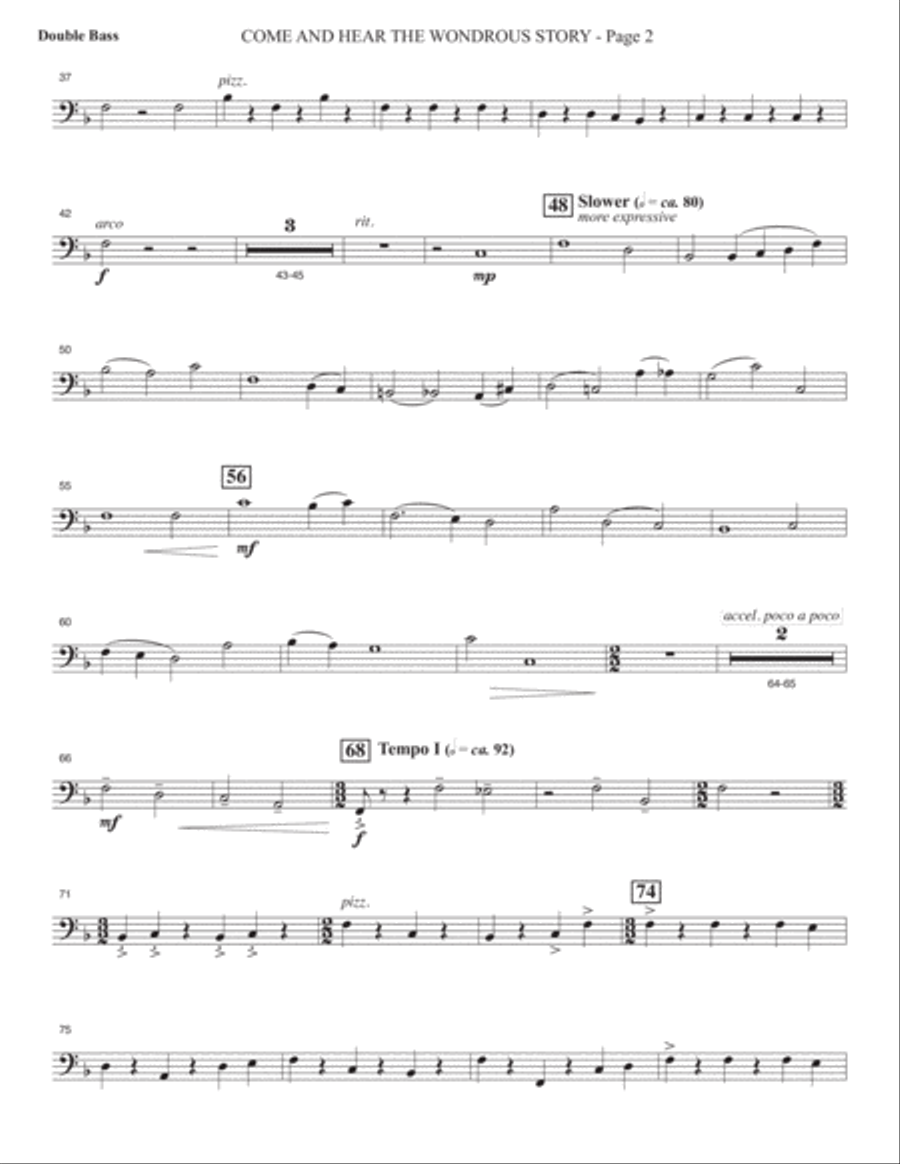 Sacred Places - Double Bass Choir scores gallery preview page 5